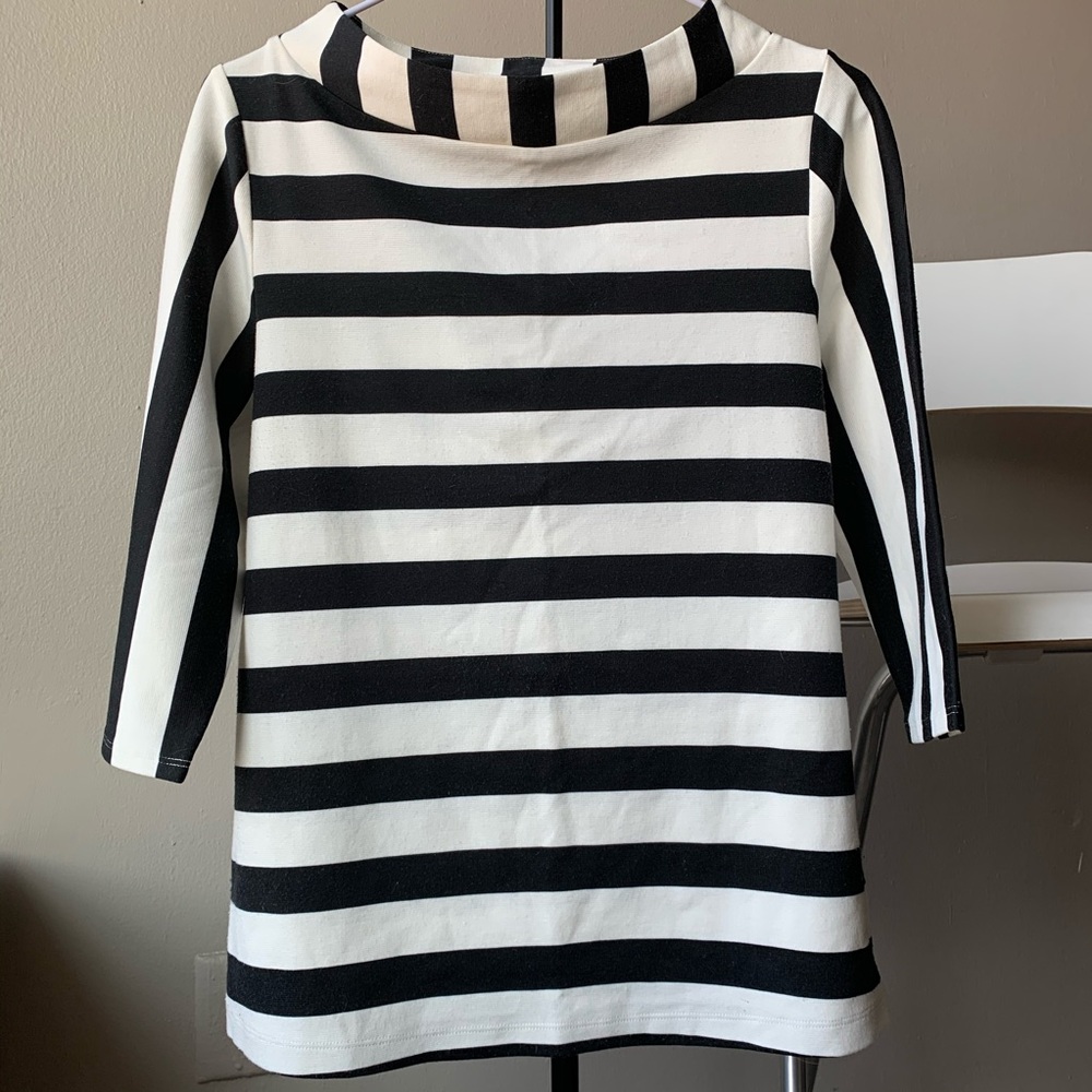 Black and White striped top_Anthropologie